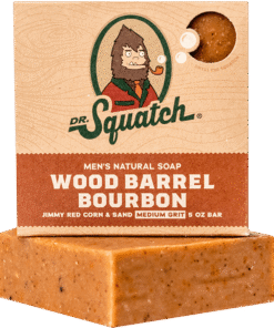 Dr. Squatch Soap Essentials: Wood Barrel Bourbon Bar Soap