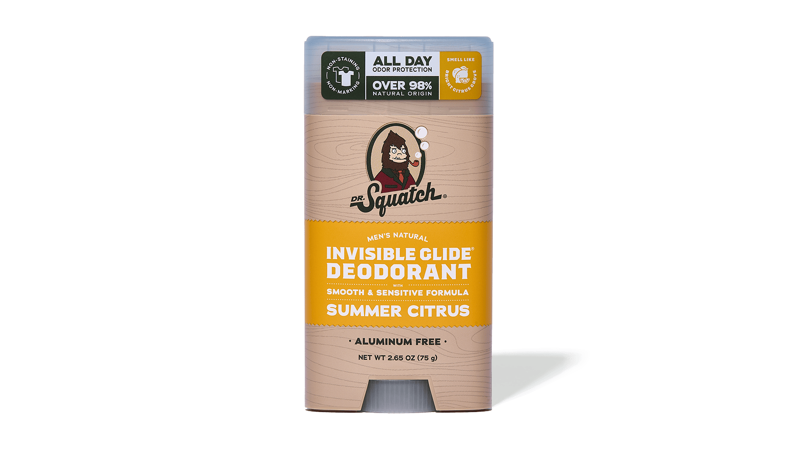 Dr. Squatch Soap Summer Citrus Invisible Glide Deodorant