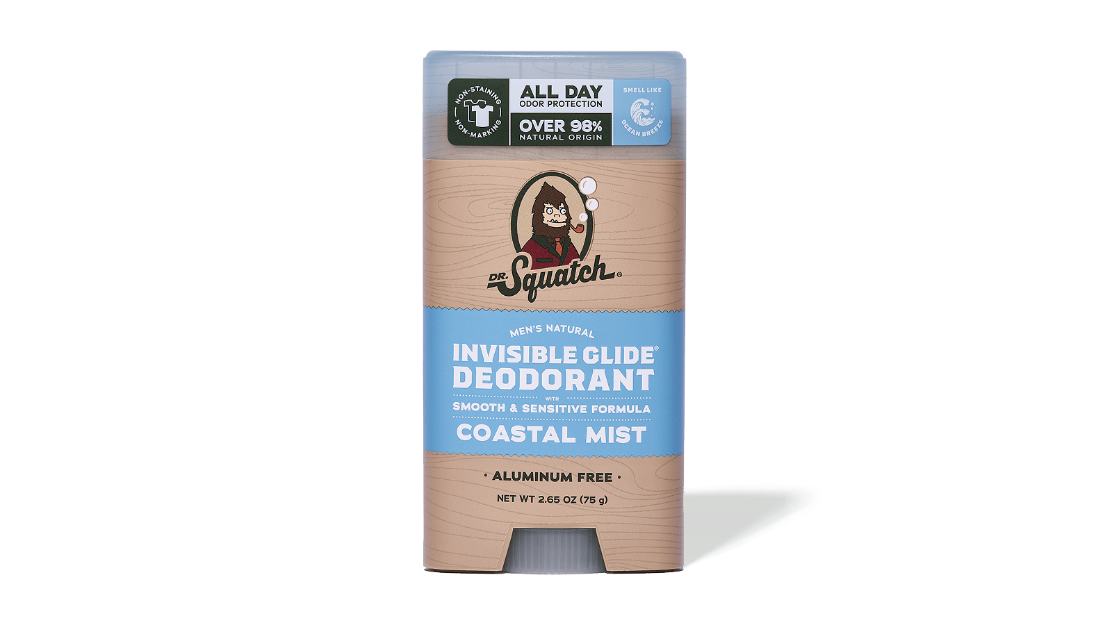 Dr. Squatch Soap Coastal Mist Invisible Glide Deodorant