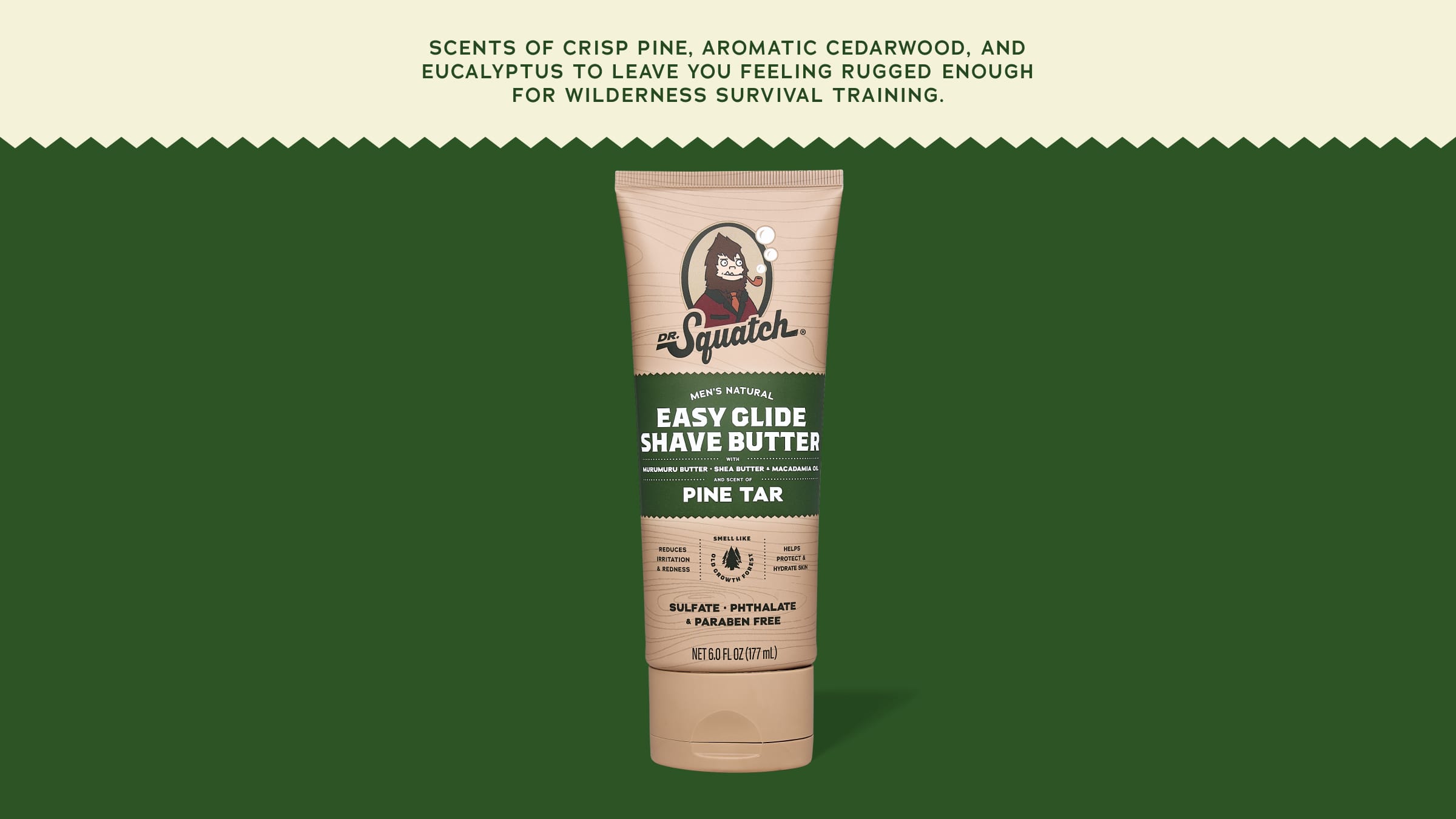 Dr. Squatch Soap Easy Glide Shave Butter Pine Tar - Image 5