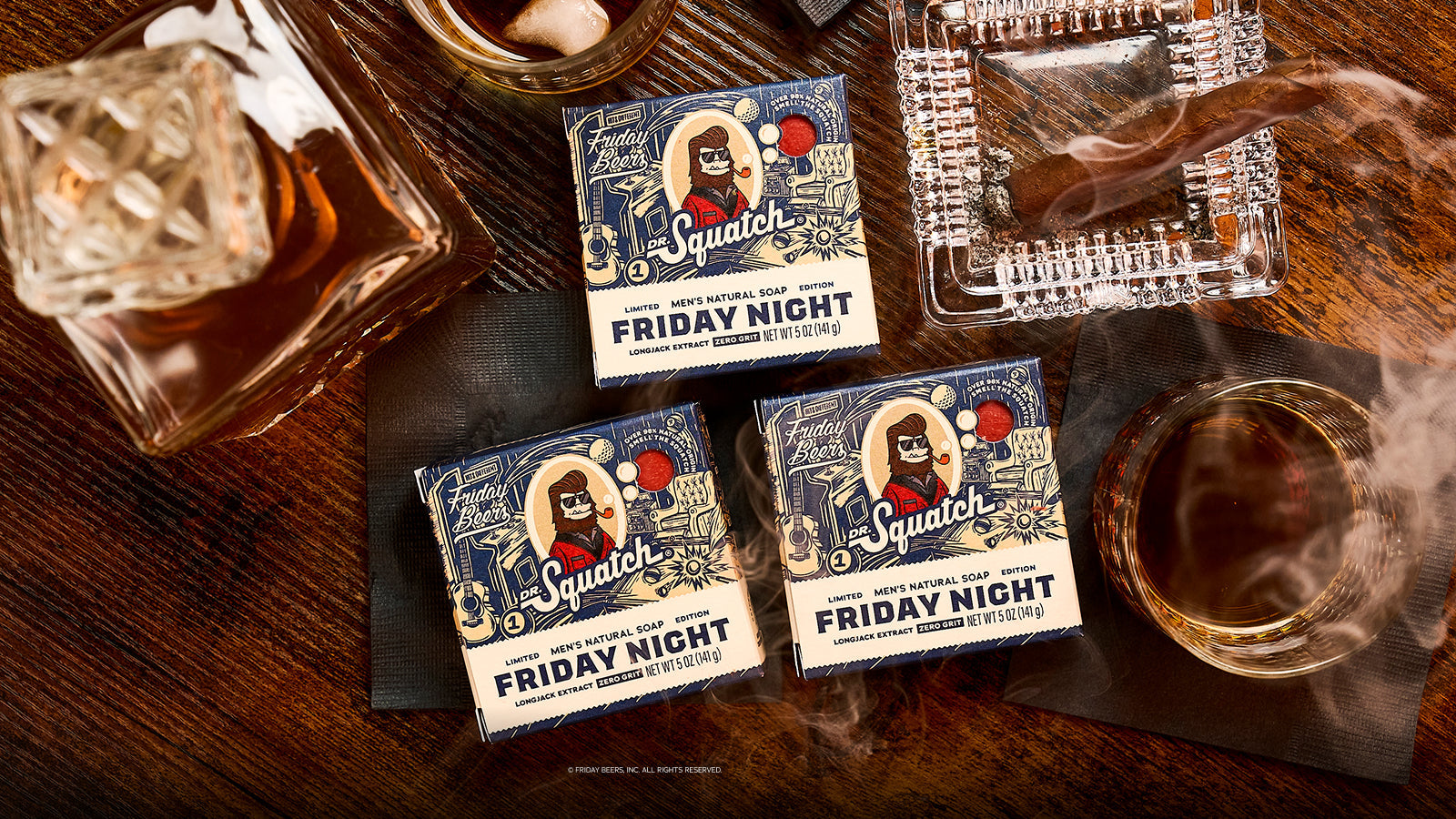 Dr. Squatch Soap Friday Night 3-Pack - Image 3