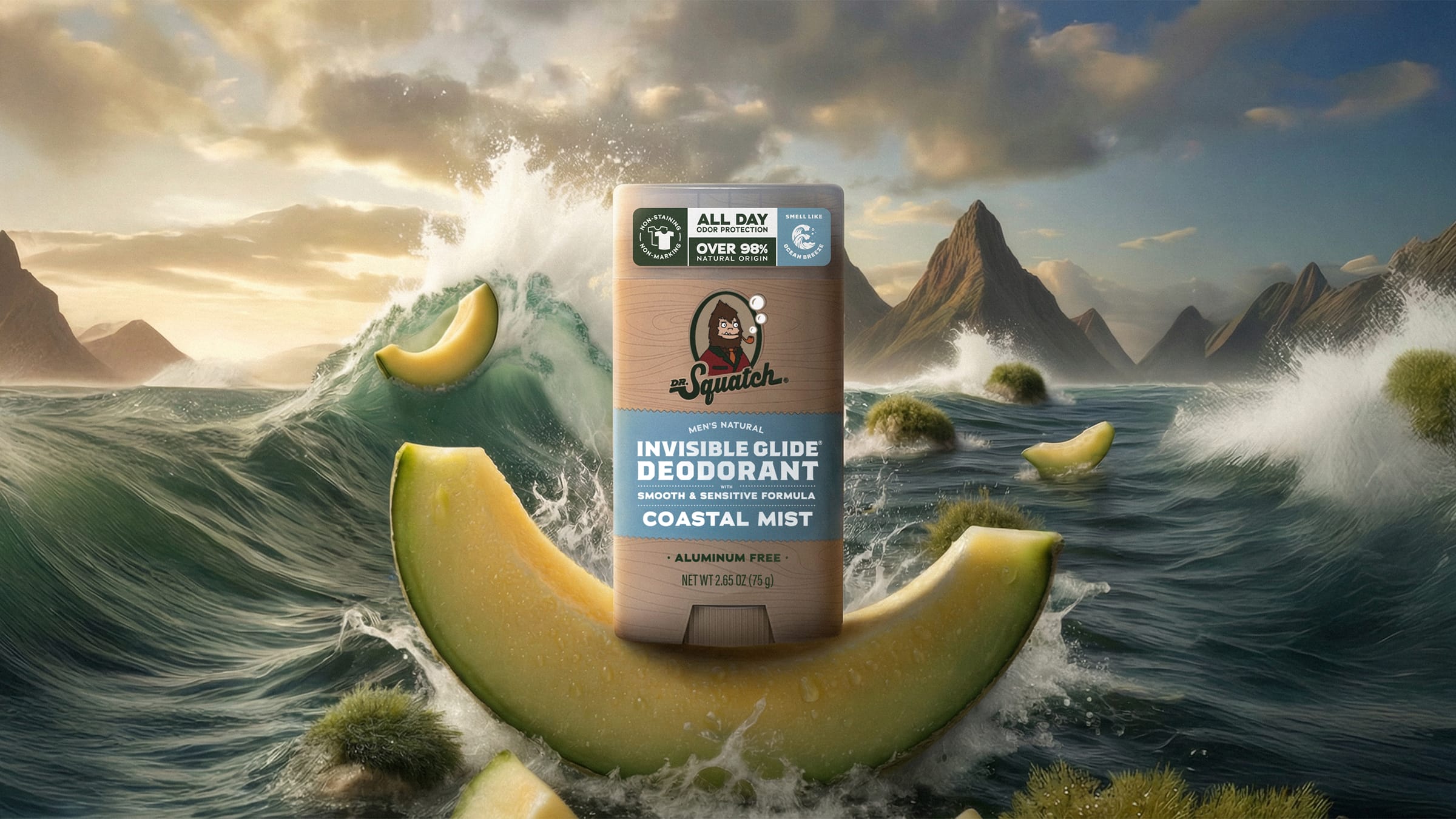 Dr. Squatch Soap Coastal Mist Invisible Glide Deodorant - Image 2