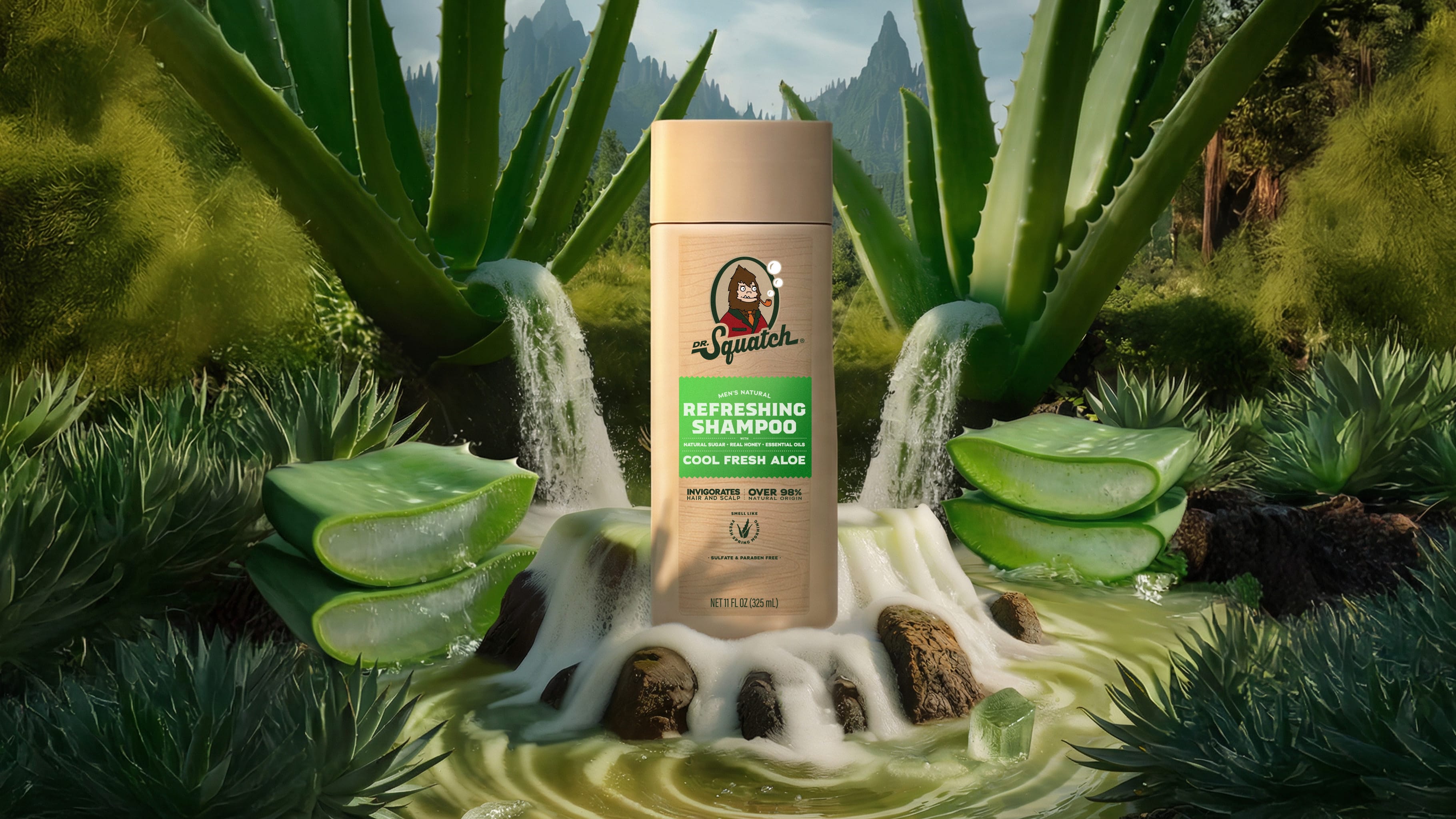 Dr. Squatch Soap Cool Fresh Aloe Shampoo - Image 2