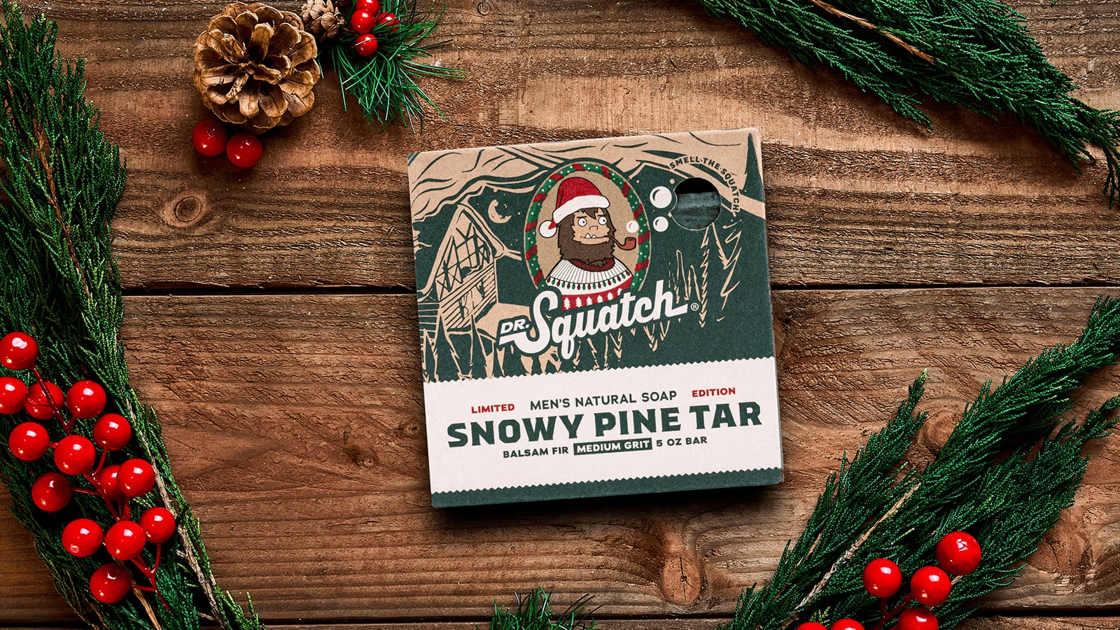 Dr. Squatch Soap Snowy Pine Tar - Image 2