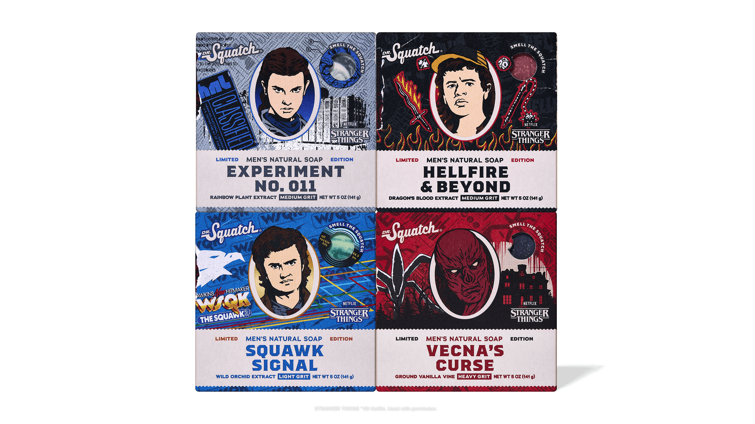 Dr. Squatch Soap Stranger Things 4-Pack