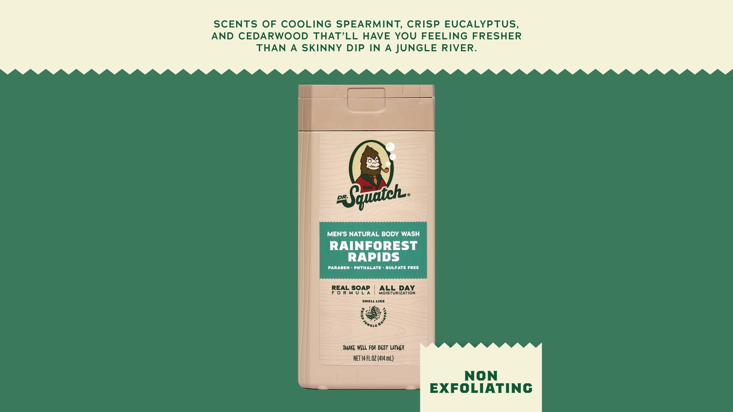 Dr. Squatch Soap 14 oz Rainforest Rapids Body Wash - Image 5