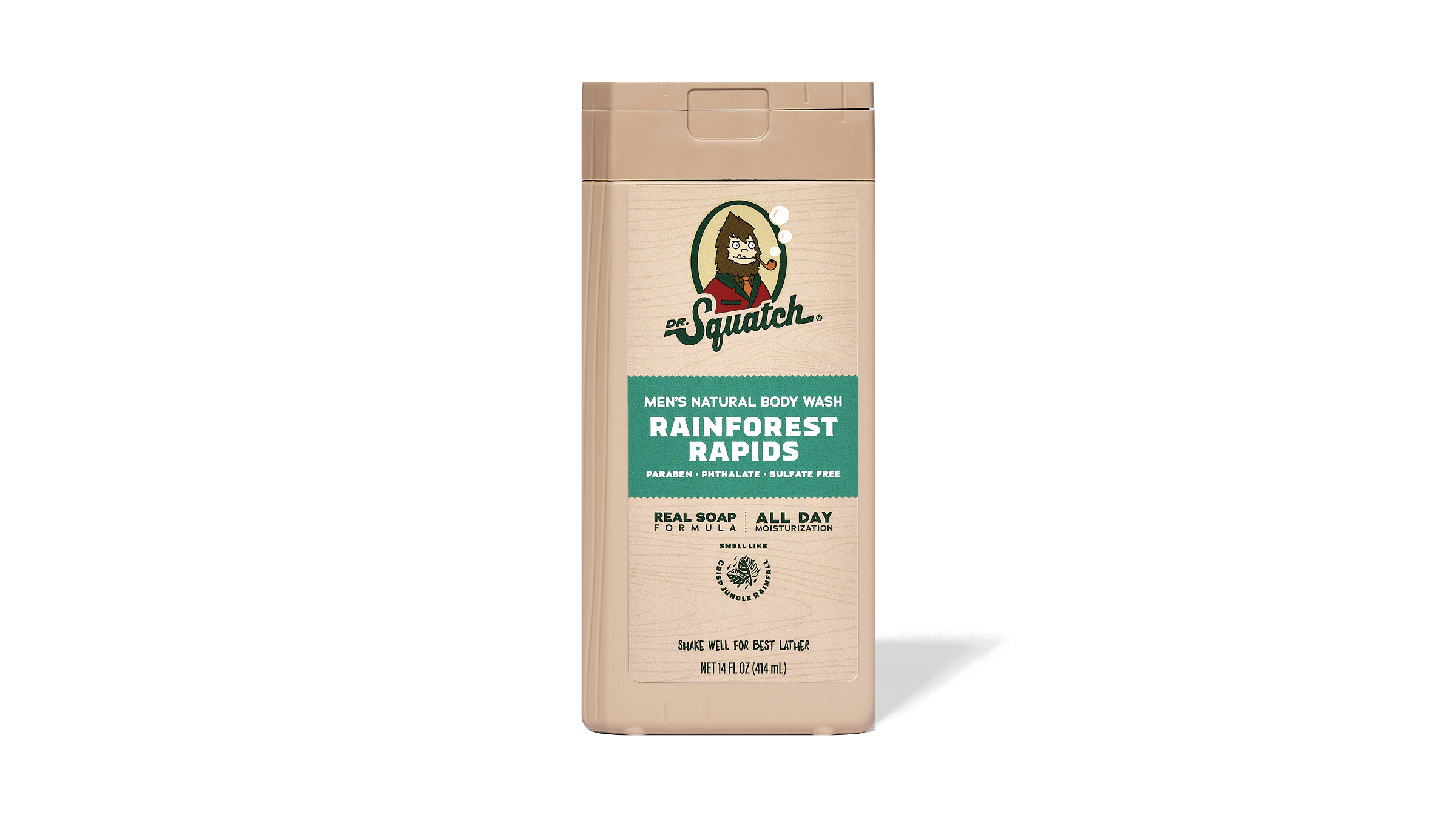 Dr. Squatch Soap 14 oz Rainforest Rapids Body Wash