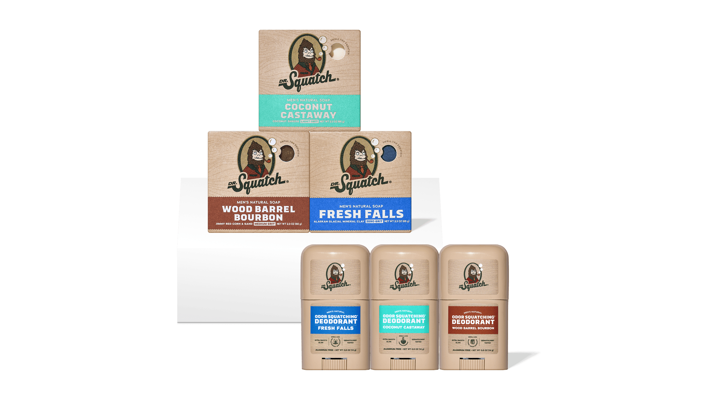 Dr. Squatch Soap Mini Soap & Deodorant Set