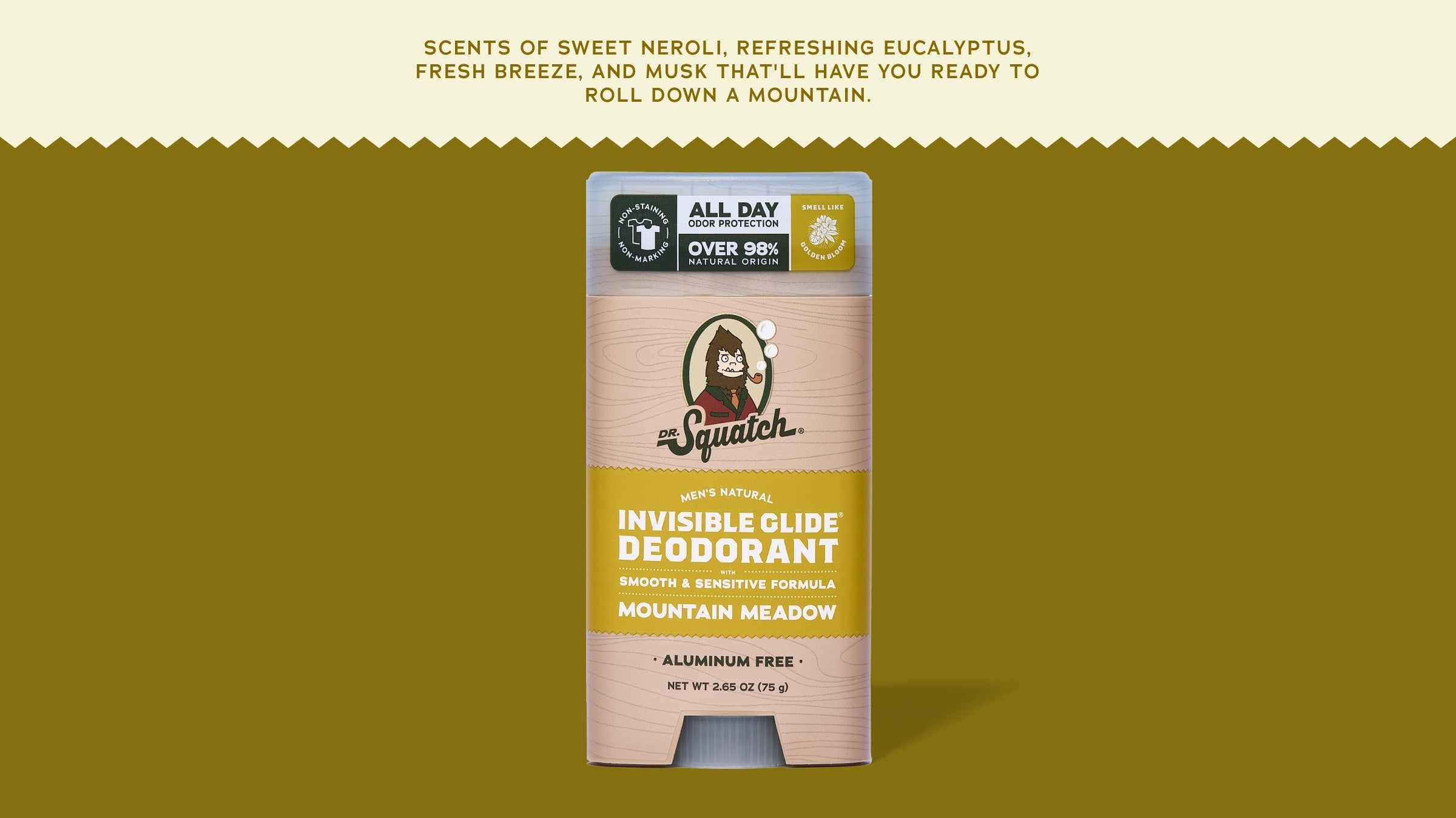 Dr. Squatch Soap Mountain Meadow Invisible Glide Deodorant - Image 5