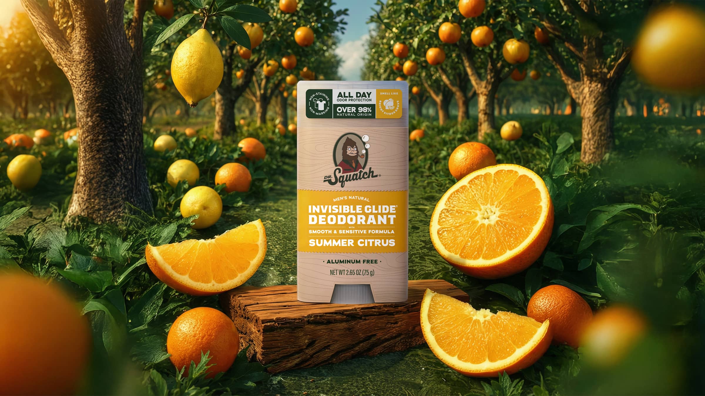 Dr. Squatch Soap Summer Citrus Invisible Glide Deodorant - Image 5