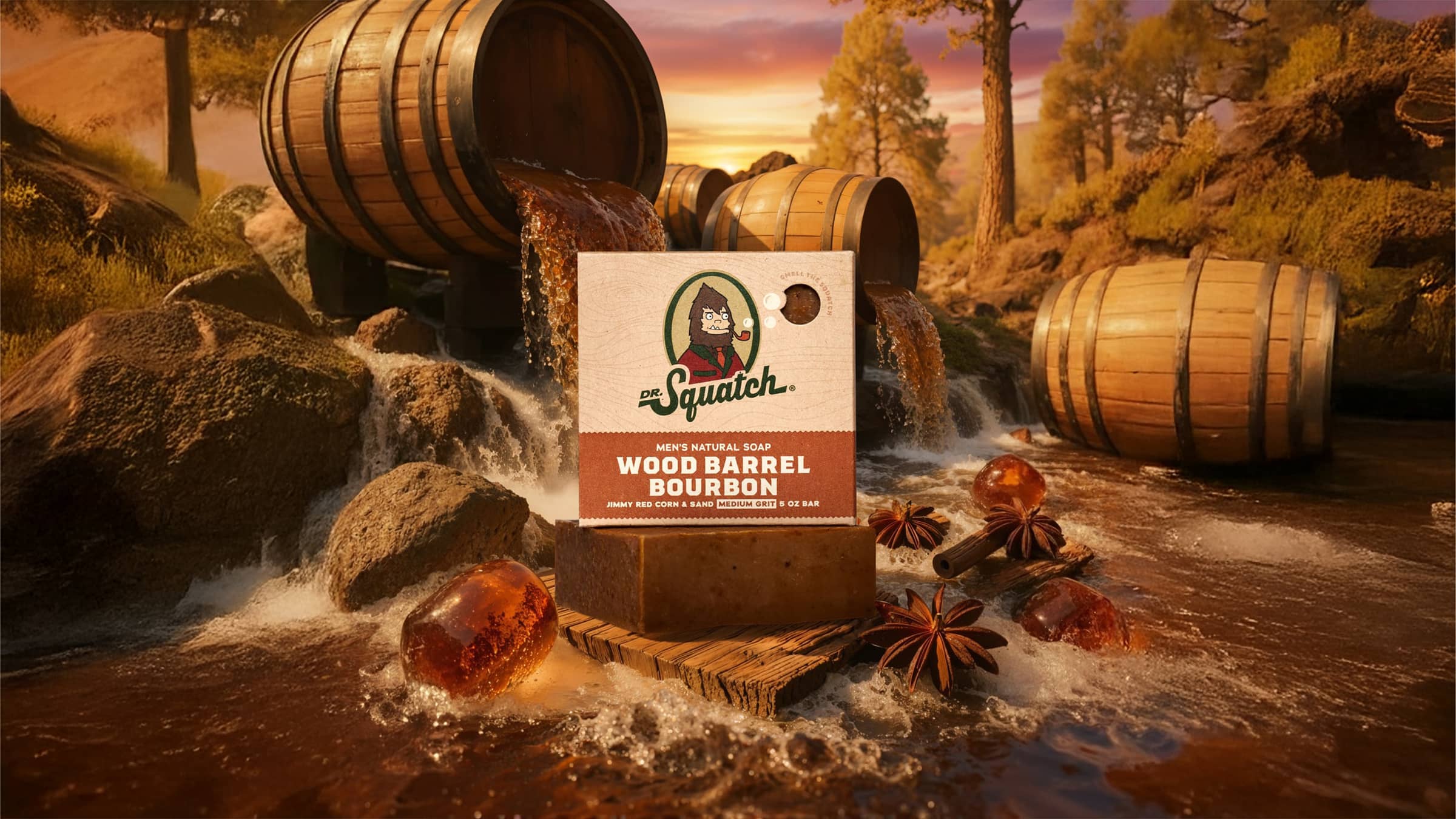 Dr. Squatch Soap Wood Barrel Bourbon - Image 5