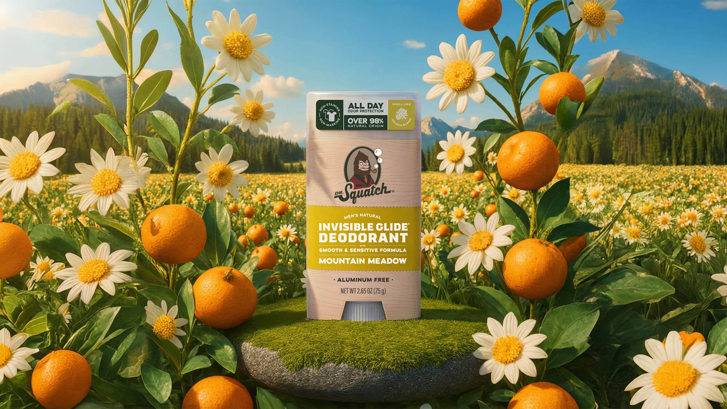 Dr. Squatch Soap Mountain Meadow Invisible Glide Deodorant - Image 2