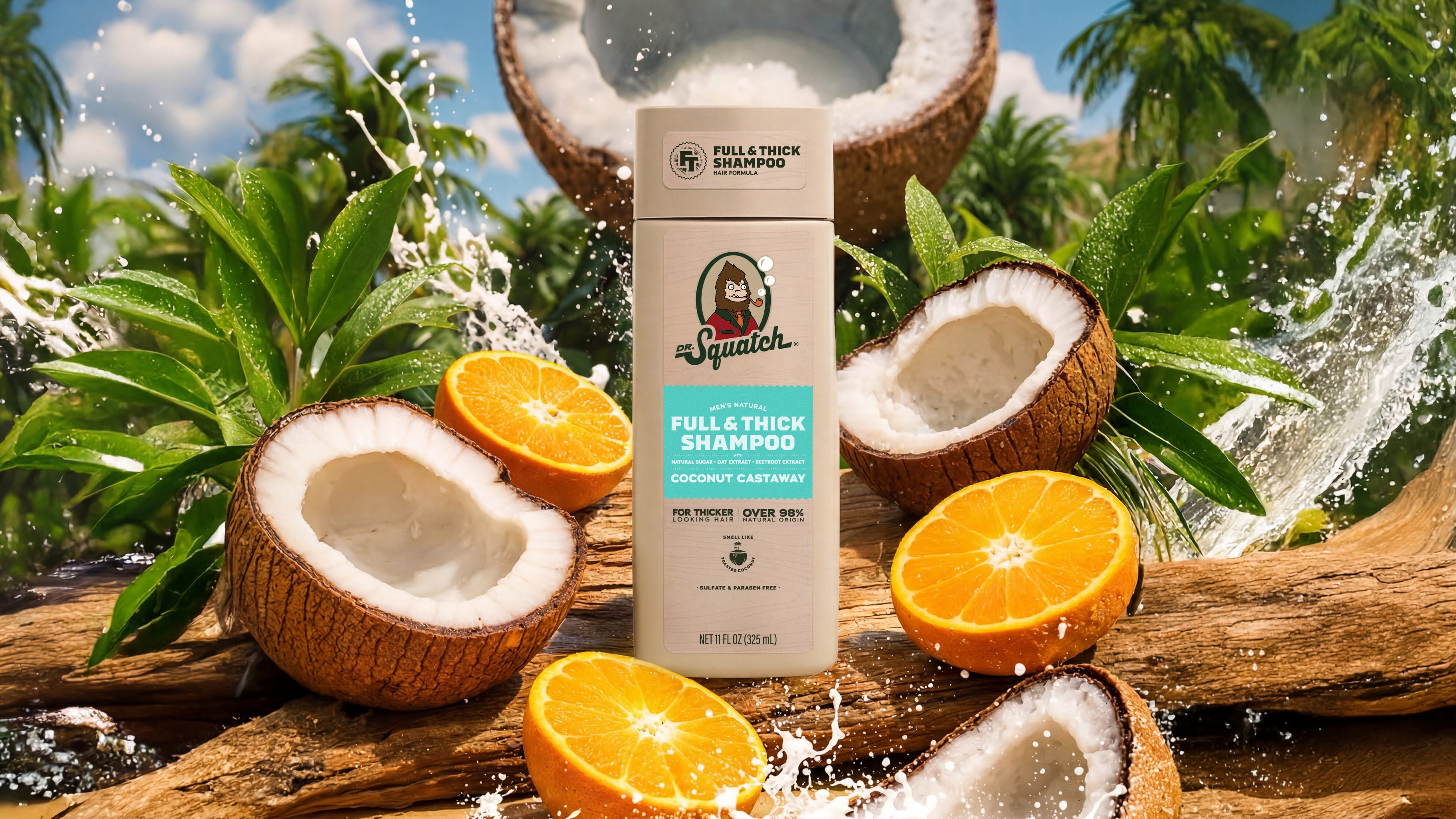 Dr. Squatch Soap Coconut Castaway Full & Thick Shampoo - Image 2