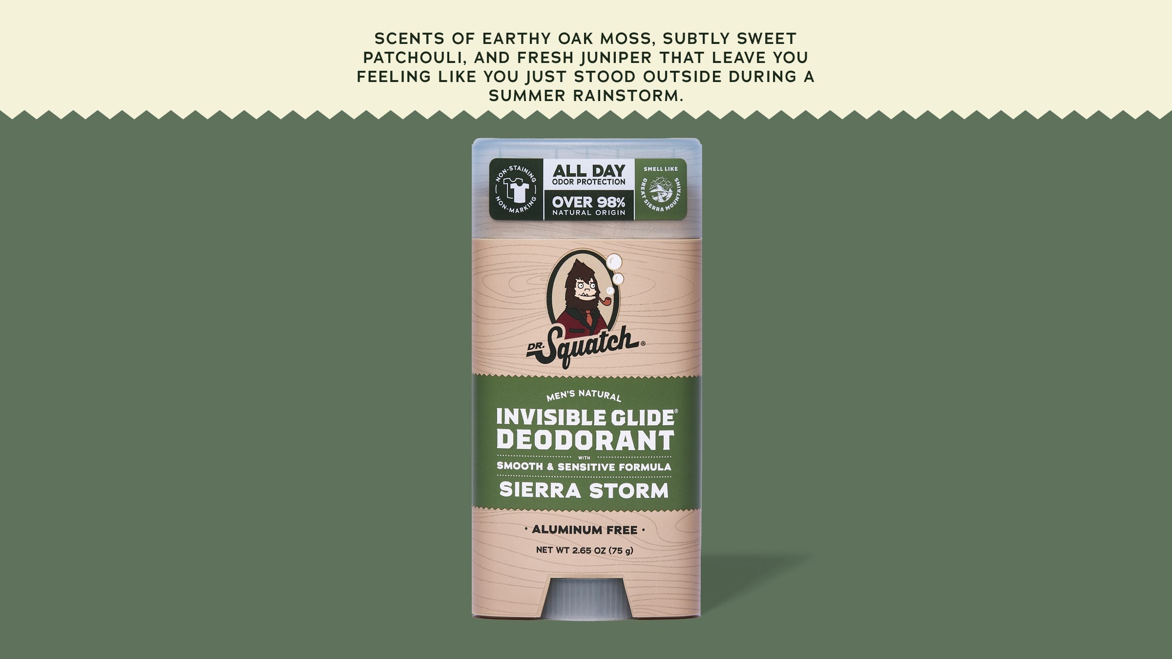 Dr. Squatch Soap Sierra Storm Invisible Glide Deodorant - Image 5