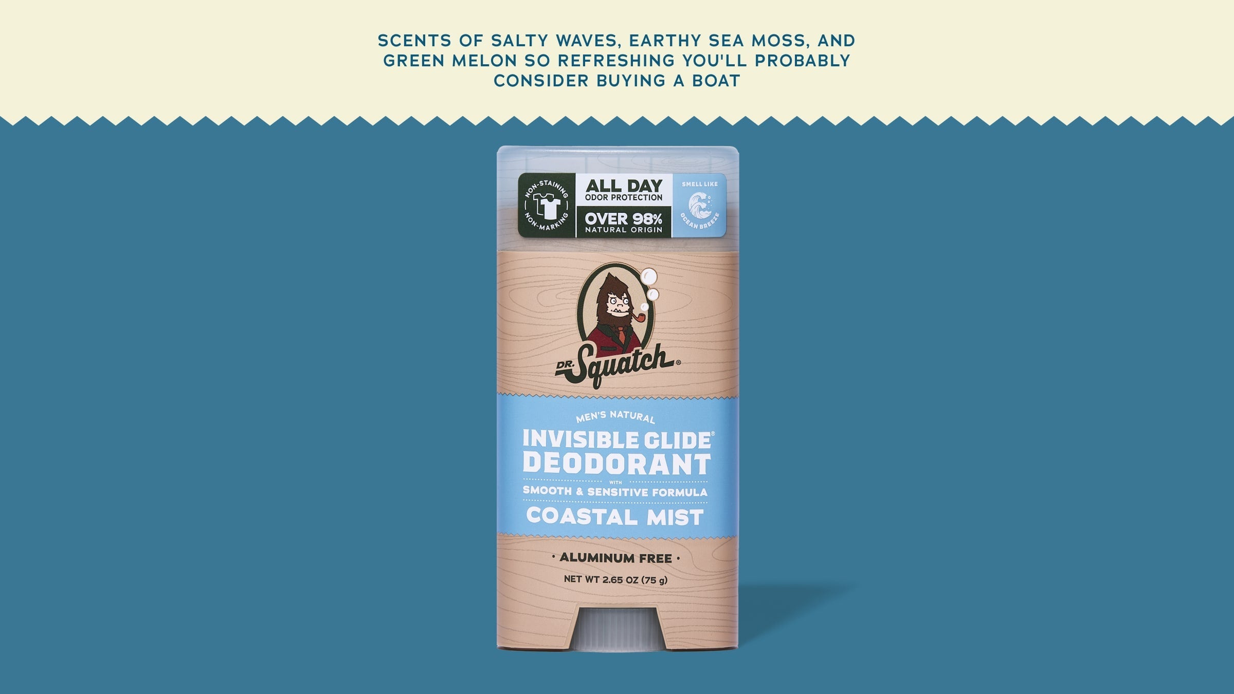 Dr. Squatch Soap Coastal Mist Invisible Glide Deodorant - Image 5