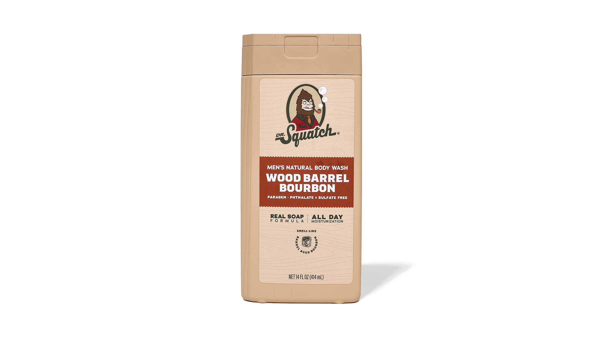 Dr. Squatch Soap 14 oz Wood Barrel Bourbon Body Wash